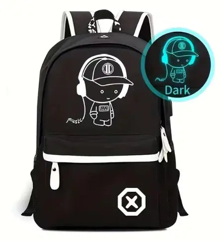 Anime Luminous School Backpack