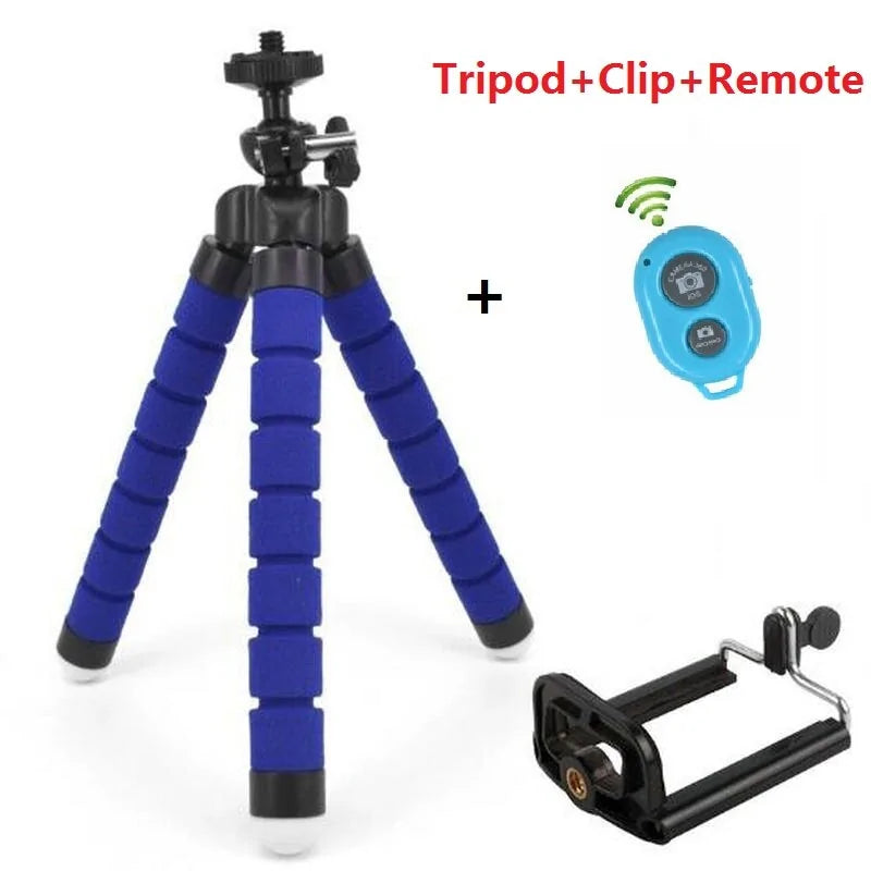 Flexible Phone Tripod With Bluetooth Remote Shutter