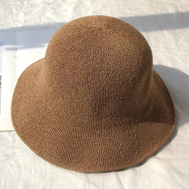 Knitted Soft Breathable Summer Fisherman Hat