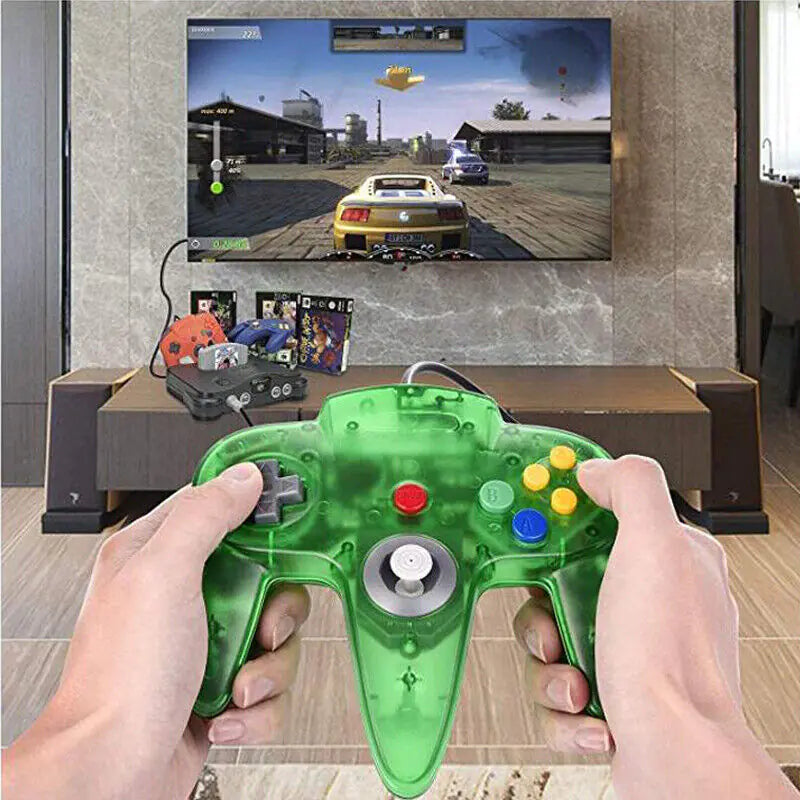 New Wired Controller Joystick Compatible With Nintendo 64 N64 Video Game Console