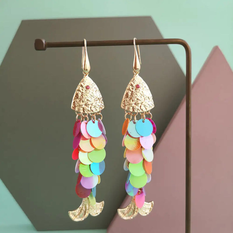 Fish Shape Dangle Earrings