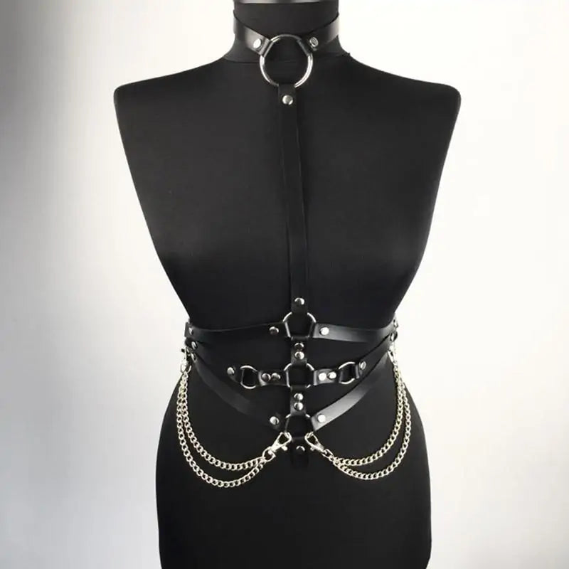 Punk Pentagram Body Sexy Chain