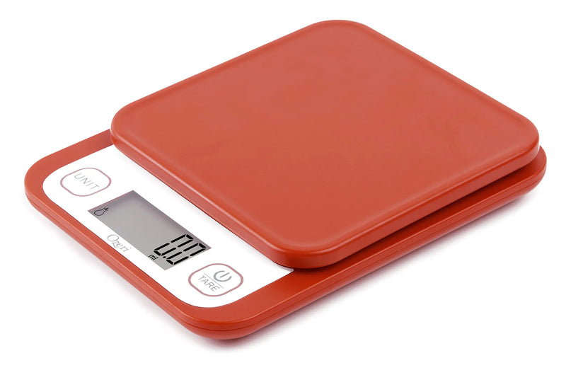 Ozeri Garden and Kitchen Scale II with 0.1 g (0.005 oz) 420 Variable Graduation Technology Burnt Ochre