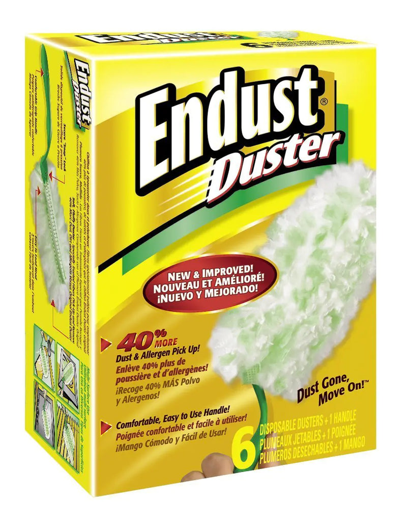 Endust Duster Handle and 6 Count Refills