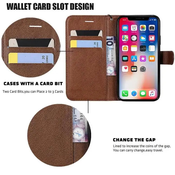 Anti Radiation RFID Blocking Wallet Iphone Case