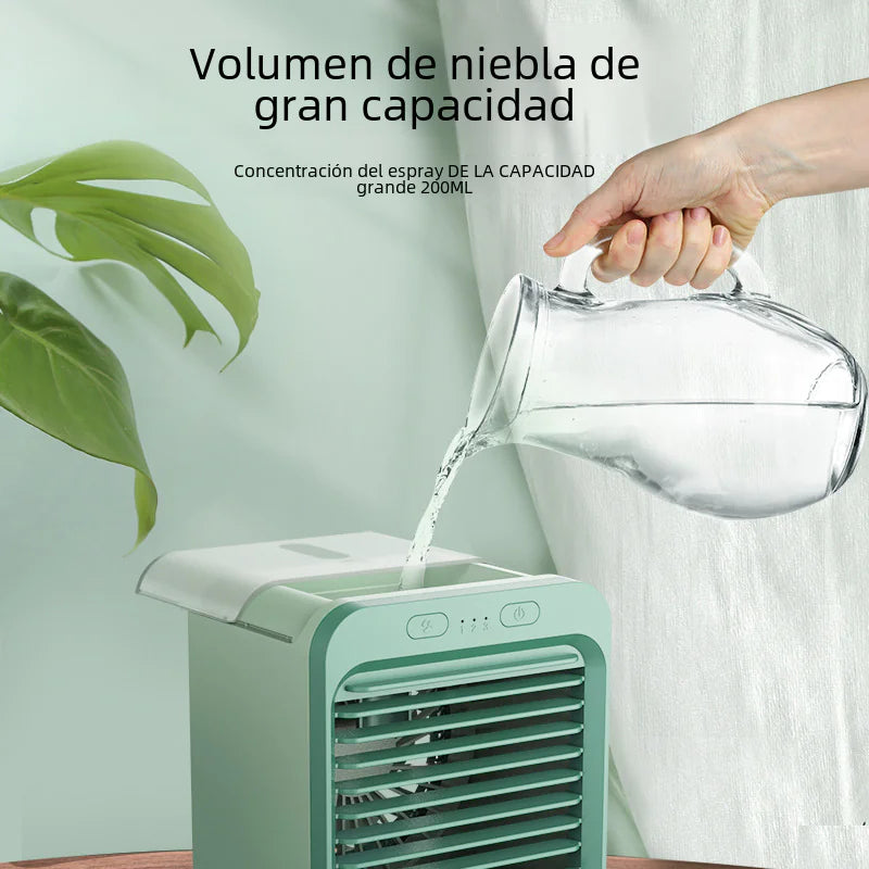 USB Mini Water-Cooling Fan with Humidifier for Desk