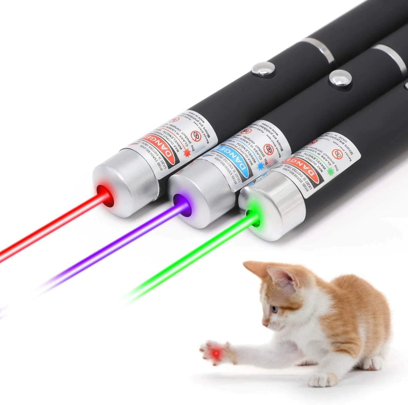 3 Packs 900Mile Laser Pointer Pen Green Blue Red Light Visible Beam Lazer