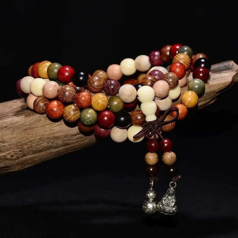 Sandalwood Wooden Charm Bracelet