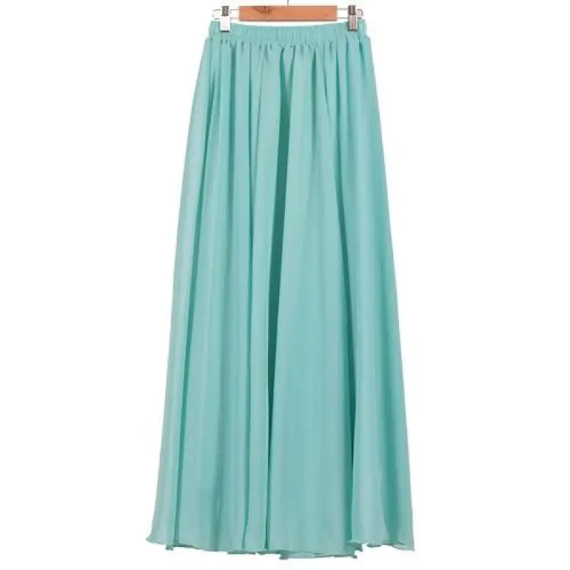 Half-Length Plus Size High Waist Chiffon Skirt