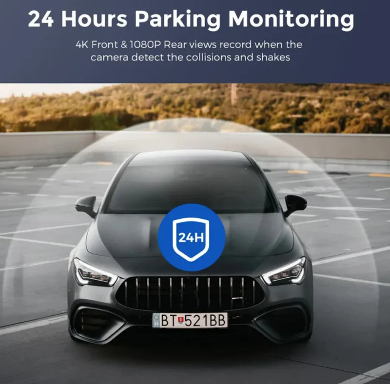 4K WiFi Night Vision Car Security Camera