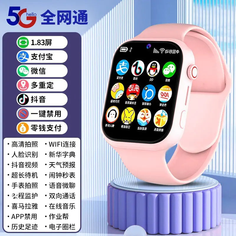5G Waterproof Smartwatch for Kids with Video Call