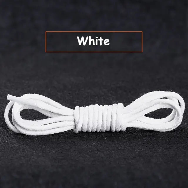 Cotton Waxed Round Shoelaces Set