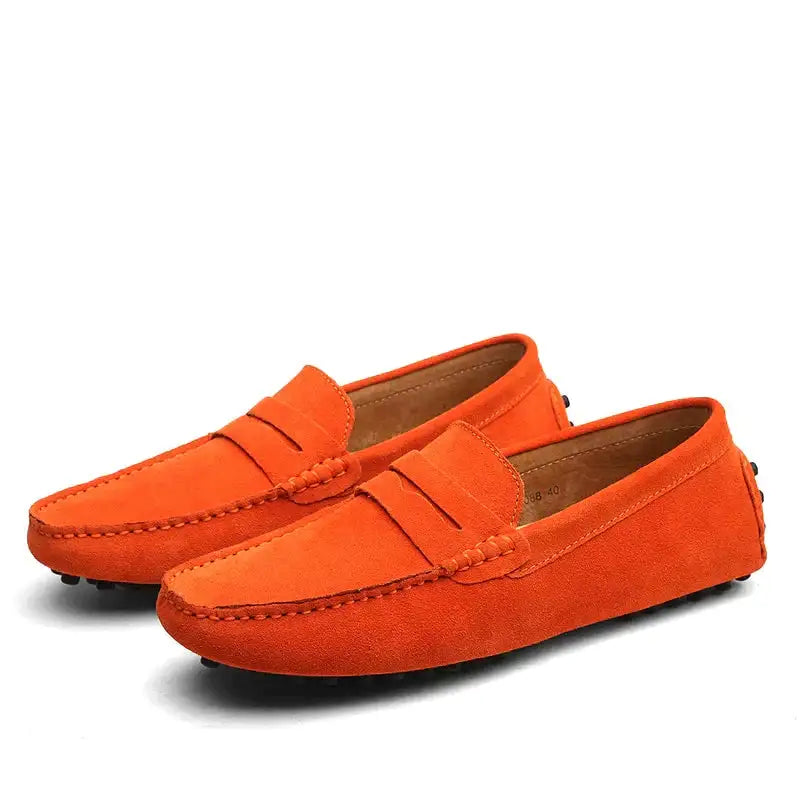 Leather Loafers Casual Slip-On Driving Shoes