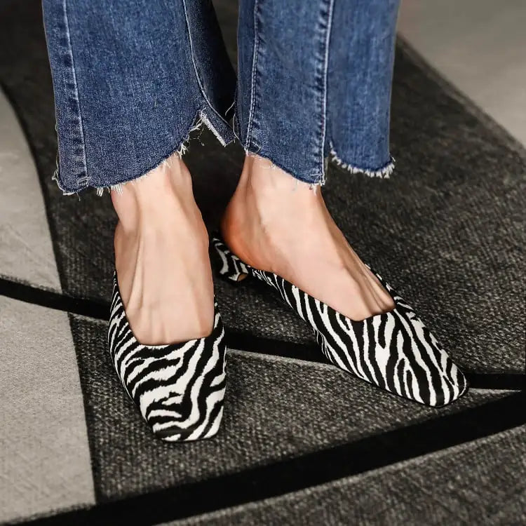 Comfortable Low-Heeled Western Style Slippers