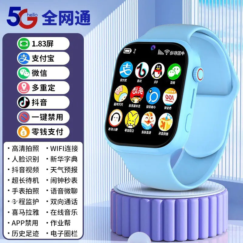 5G Waterproof Smartwatch for Kids with Video Call