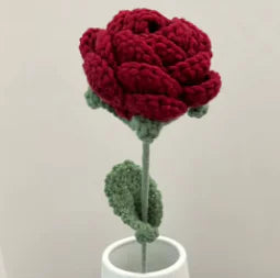 Artificial Rose Flower Crochet