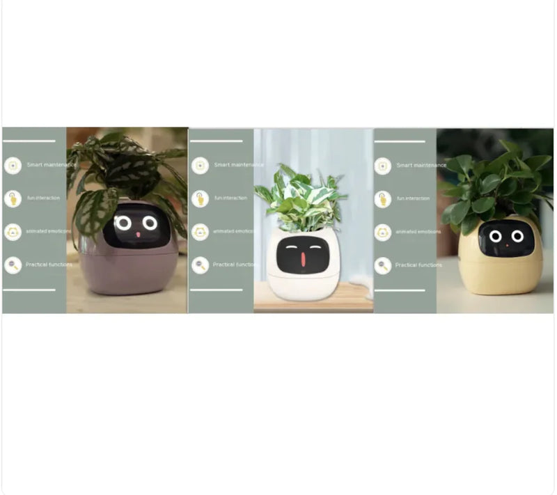 Smart Planter with AI: 49 Expressions, 7 Sensors for Easy Plant Care