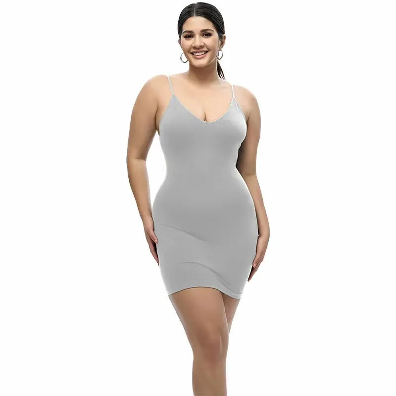 Square Neckline Shapewear Short Skirt