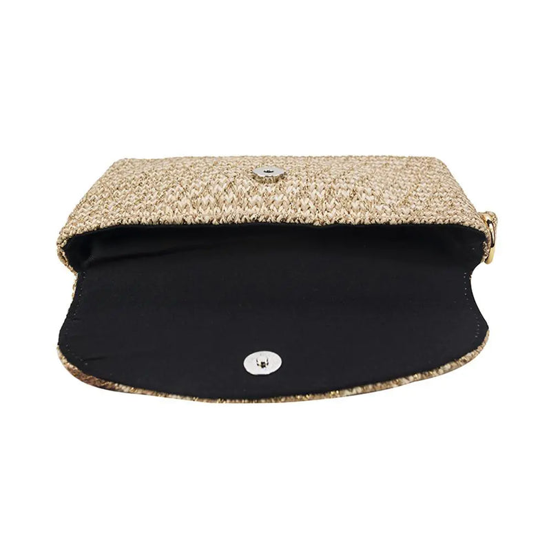 Phoenix Clutch-Tan / Gold