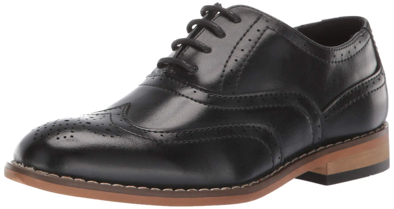 Stacy Adams Big Kid Dunbar Wingtip Oxford Black 13 M US Big Kid