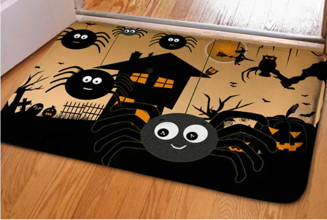 Spooky Bat & Ghost Toilet Rug