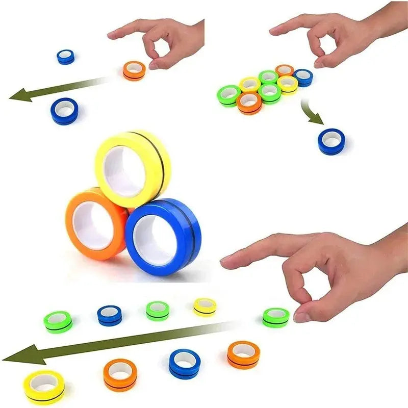 3Pcs Magnetic Rings Anti-Stress