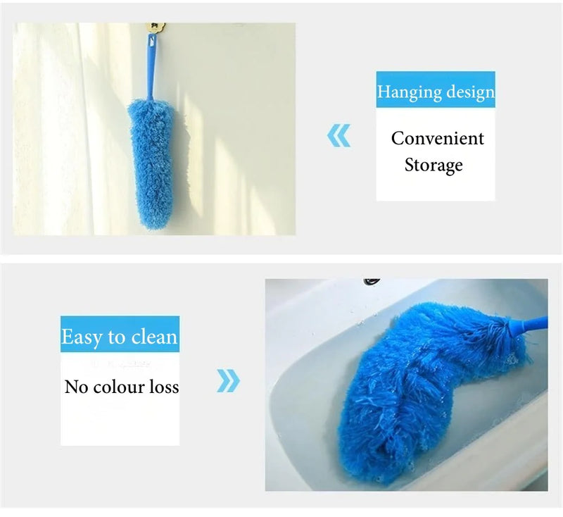 Microfiber Duster Cleaning Brush Dust Cleaner Bendable Handle Soft Ceiling Fan