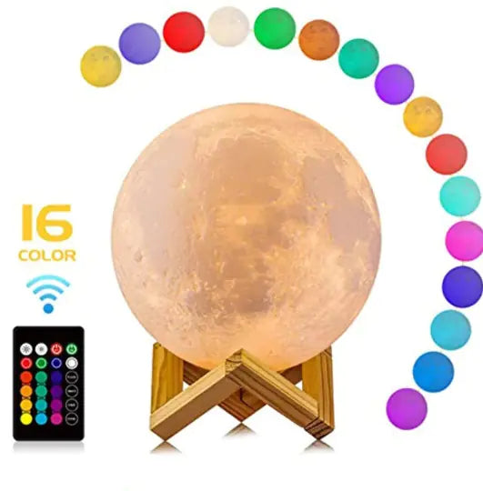 3D Moon Table Lamp