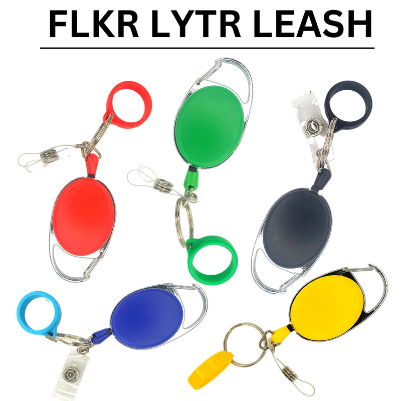 FLKR LYTR leash: Red, Blue, Green, Black, Red, Yellow -$5.99