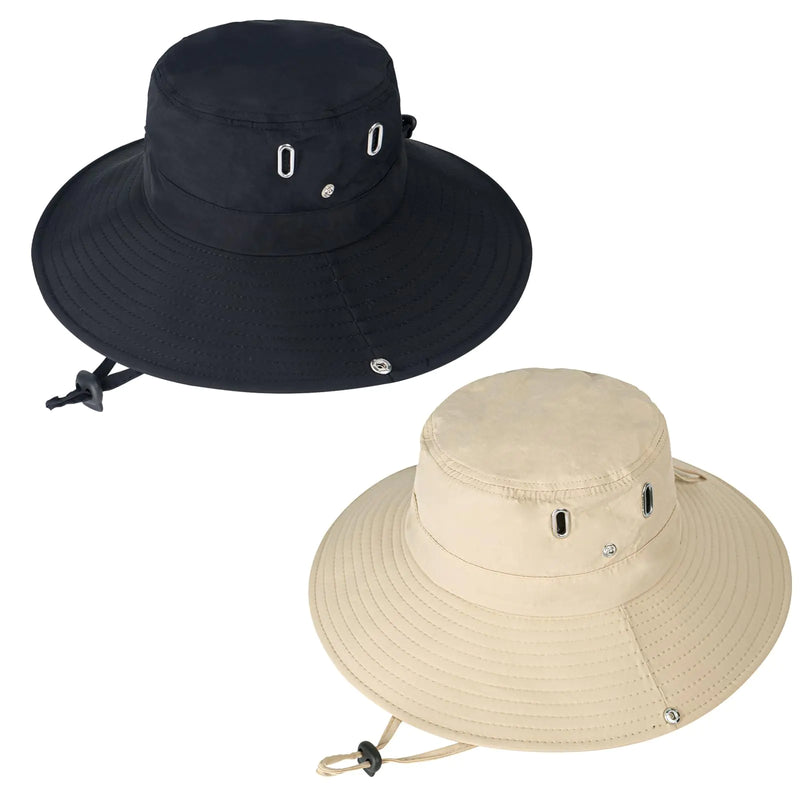 Rosoz Sun Hats for Men Women Wide Brim Boonie Hat UPF 50+ Bucket Hats Hiking Fishing Outdoor Summer Safari UV Protection Hat