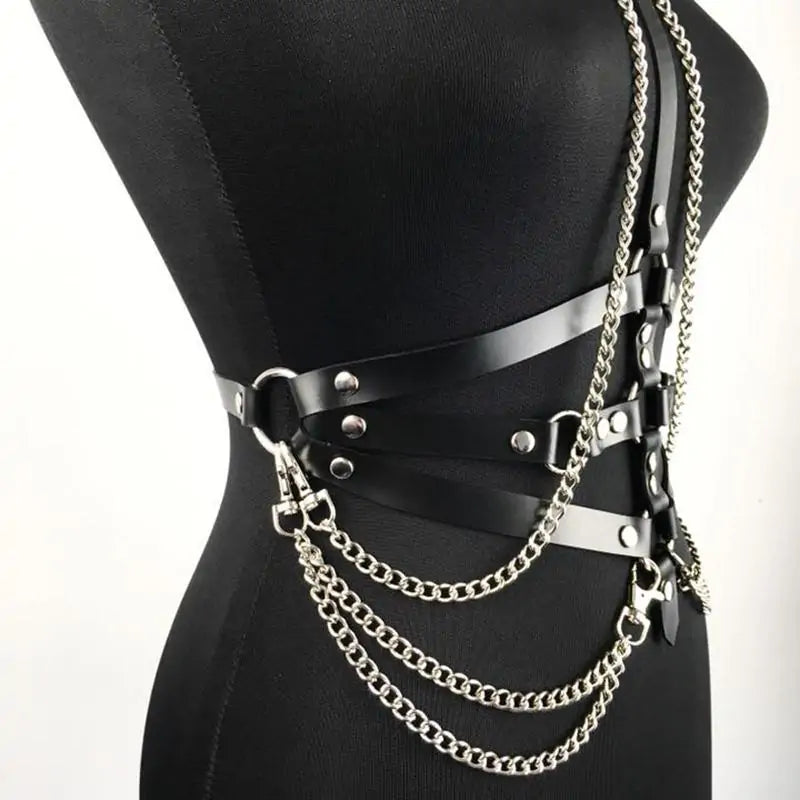 Punk Pentagram Body Sexy Chain