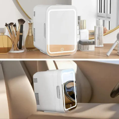 Mini Beauty Fridge with Mirror Light