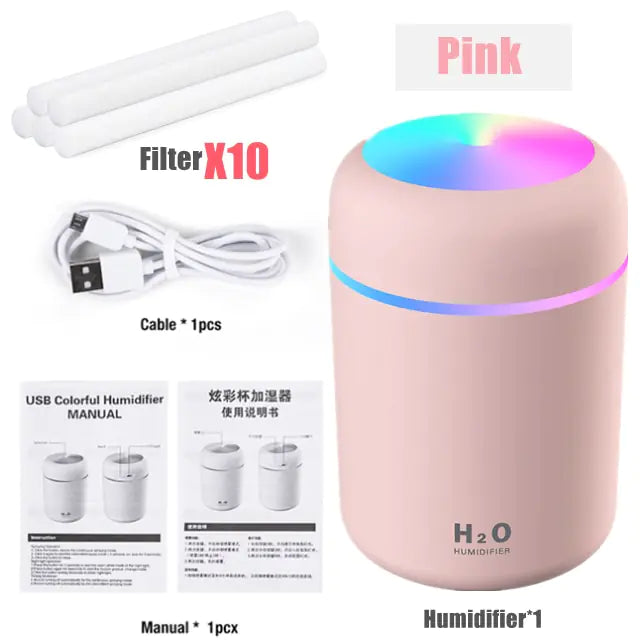 Colorful Cup Humidifier Mini Aroma Diffuser With Cool Mist