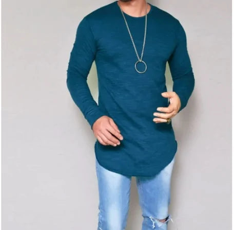 O-Neck Solid Casual Long Sleeve