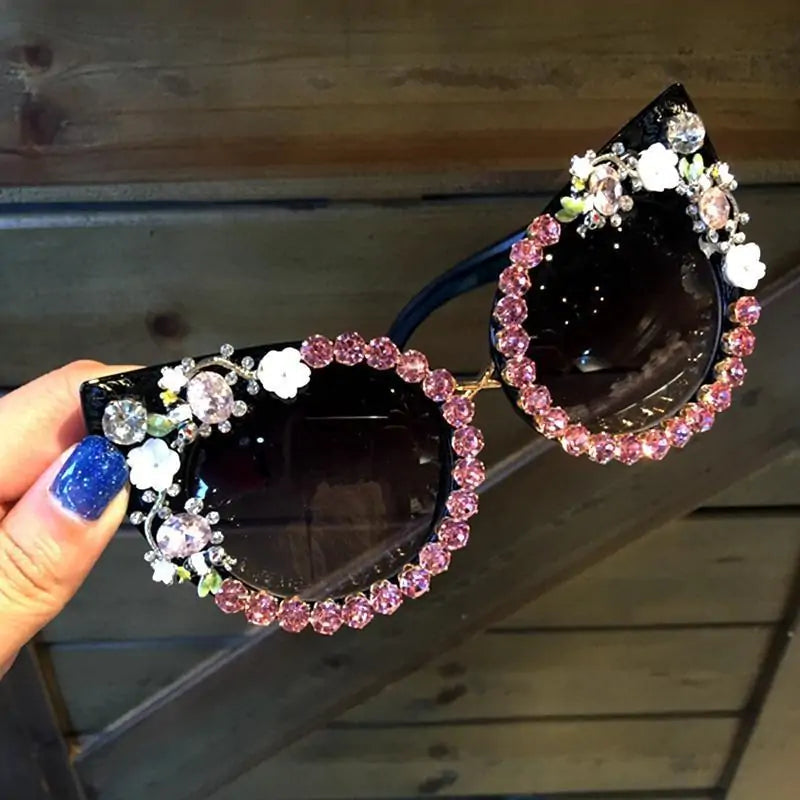 Floral Cat Eyes Sunglasses