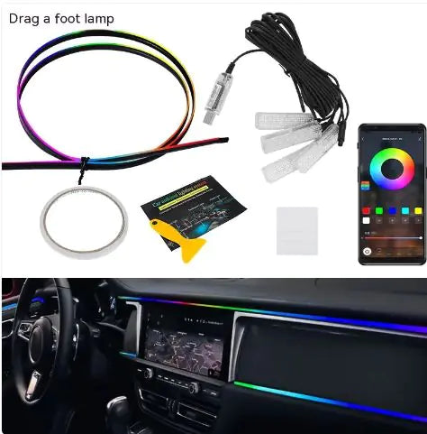 Hidden Car Atmosphere LED Light Bar Modification