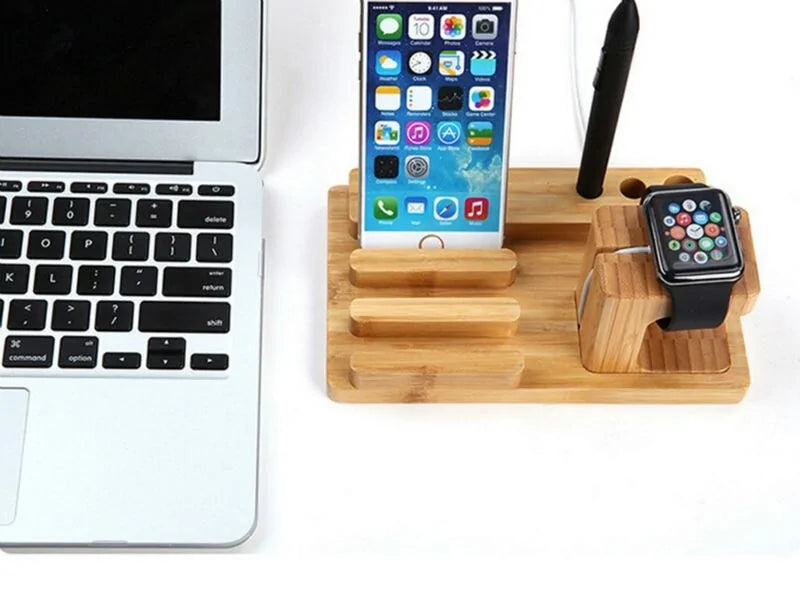 Natural Bamboo Charging Dock