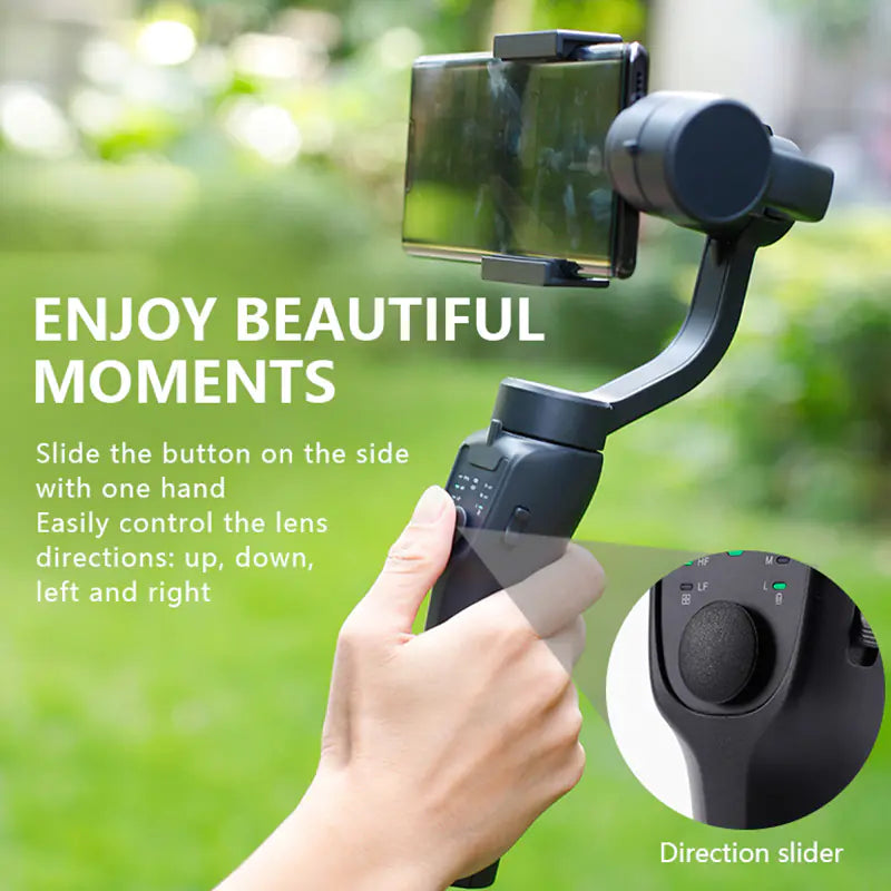"Smart 3-Axis Stabilizer Tripod for Mobile Video"