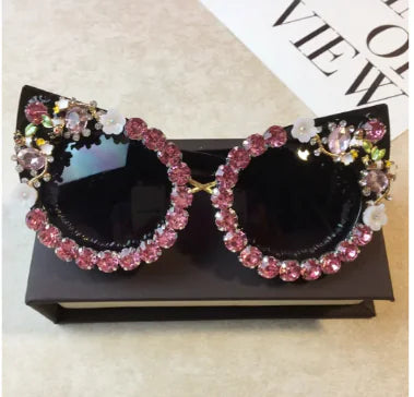 Floral Cat Eyes Sunglasses