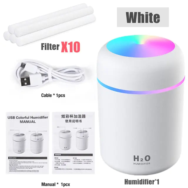 Colorful Cup Humidifier Mini Aroma Diffuser With Cool Mist