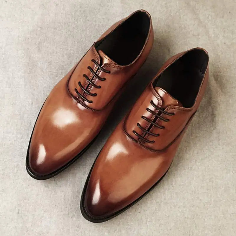 Handmade Oxford Shoes for Men - Large Size Wedding Shoes