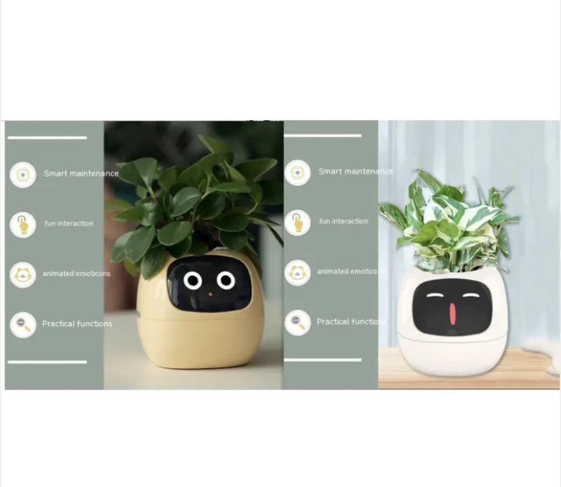 Smart Planter with AI: 49 Expressions, 7 Sensors for Easy Plant Care