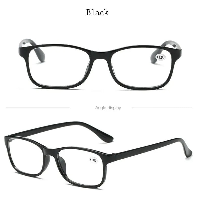 Reading Glasses Mens Womens Unisex Readers Eyeglasses 4 Pack Glasses New Square