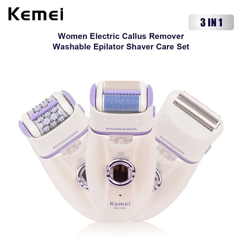 Kemei 3-in-1 Electric Women&