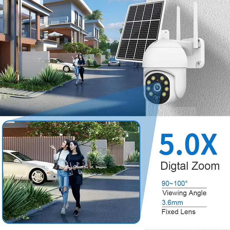 4G Solar Surveillance Camera Waterproof