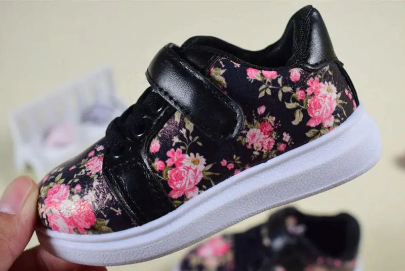 Step Back in Style with Retro Hip Floral Sneakers