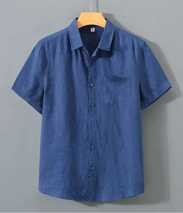 Pure Linen Shirt Men&