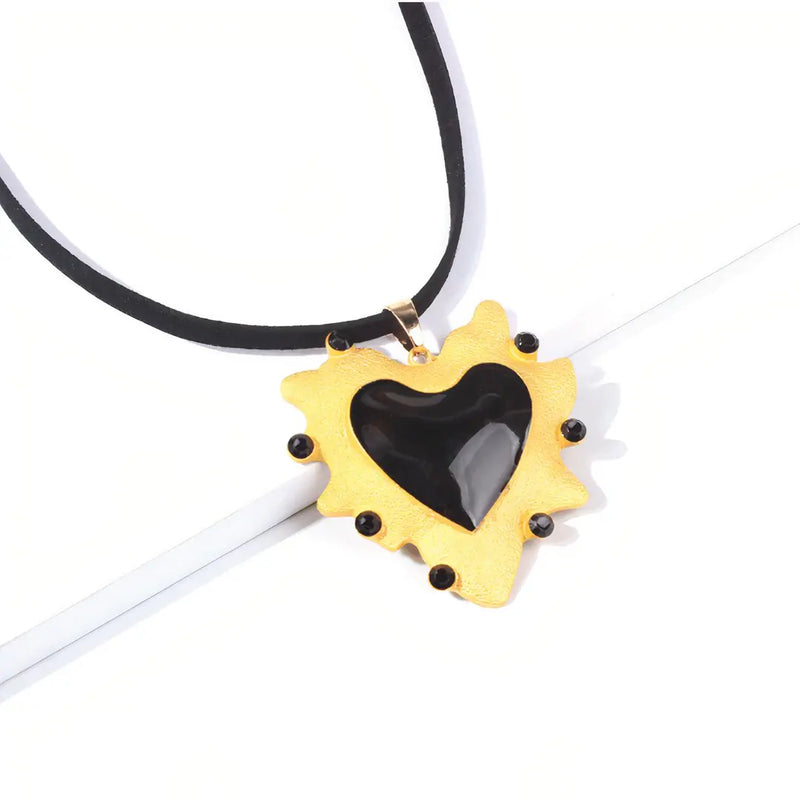 Black Heart Necklace