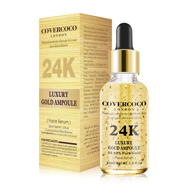 24K Gold Face Serum Moisturizer and Firming Essence