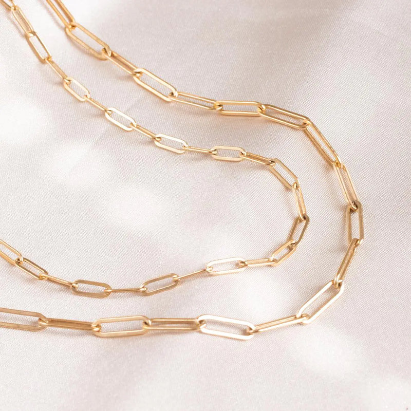 Fashion Paperclip Link Chain Necklace